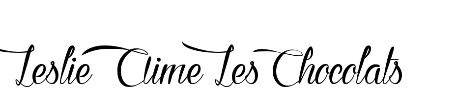 Leslie Aime Les Chocolats cкачати шрифт безкоштовно